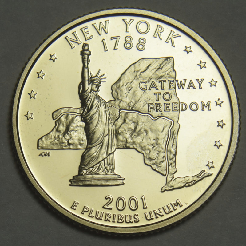 2001-S New York State Quarter . . . . Superb Brilliant Proof