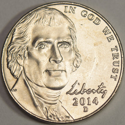 2014-D Jefferson Nickel . . . . Brilliant Uncirculated