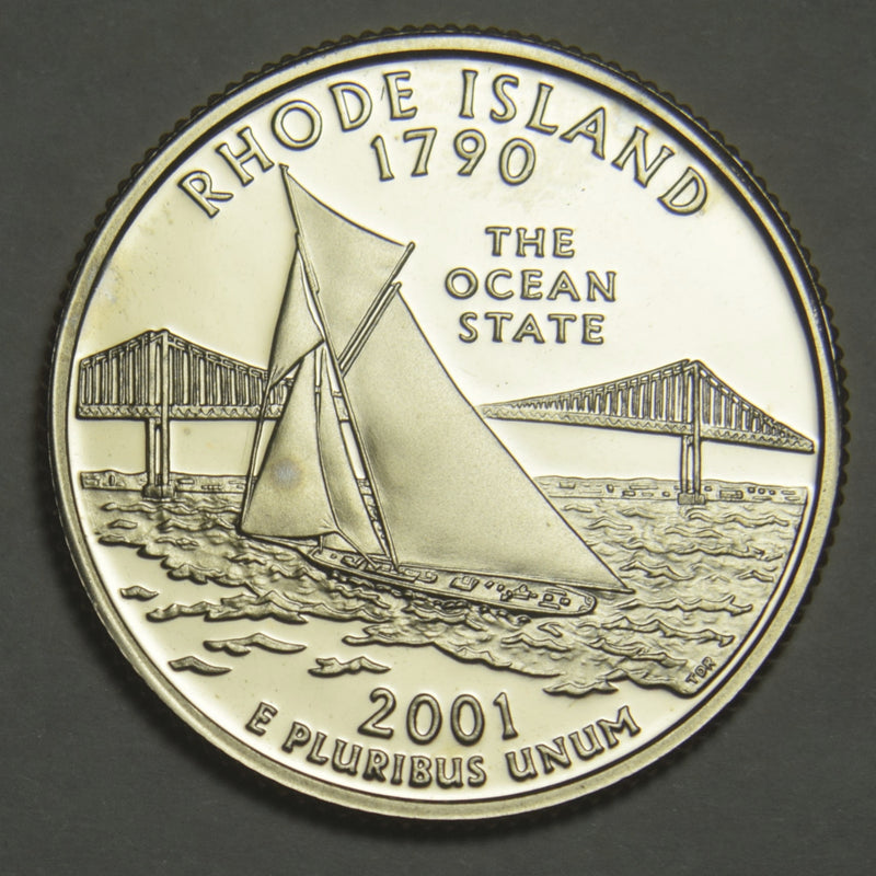 2001-S Rhode Island State Quarter . . . . Superb Brilliant Proof