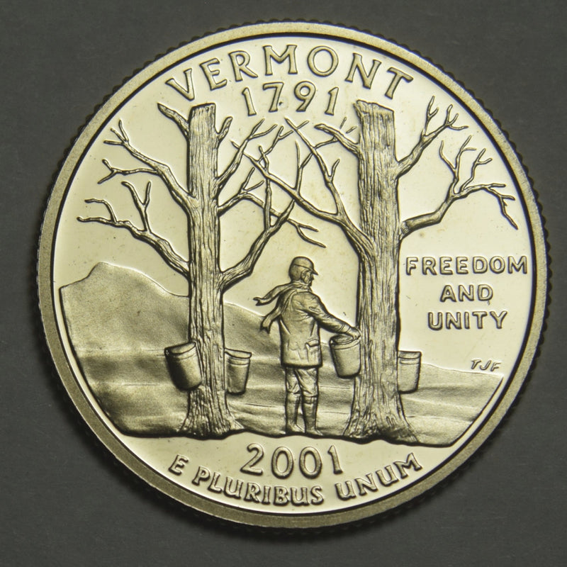 2001-S Vermont State Quarter Superb Brilliant Proof