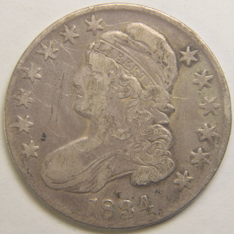 1834 Small Date Small Letters Bust Half . . . . VF/XF