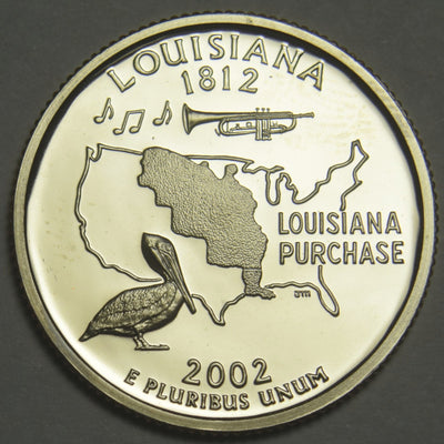 2002-S Louisiana State Quarter Superb Brilliant Proof