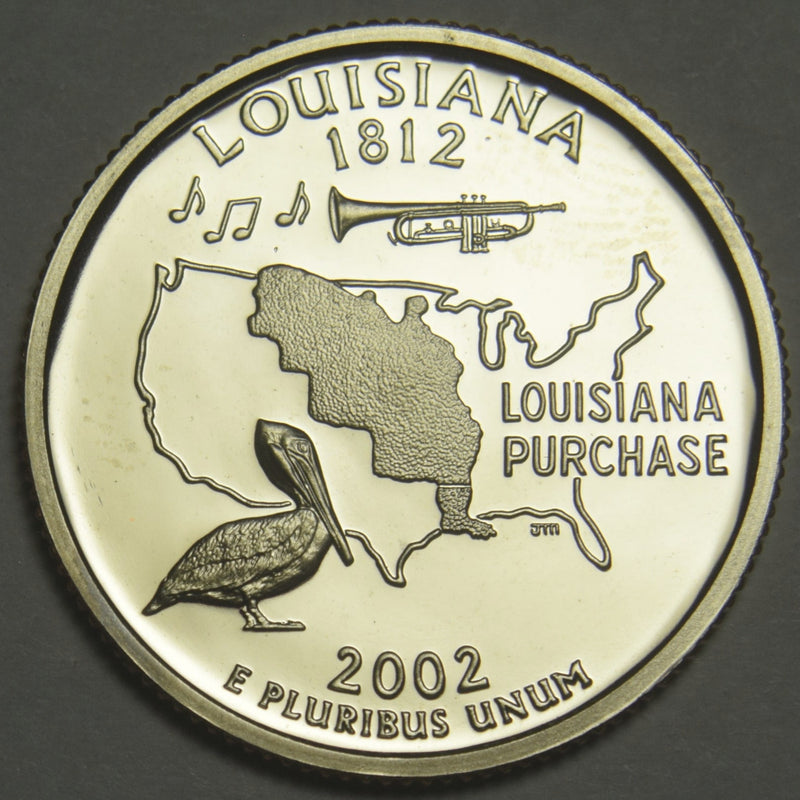 2002-S Louisiana State Quarter Superb Brilliant Proof