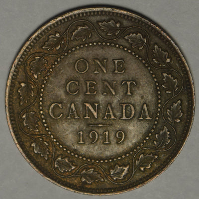 1919 Canadian Cent XF/AU