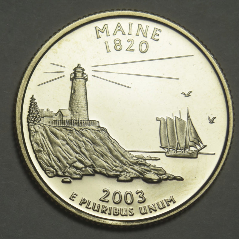 2003-S Maine State Quarter Superb Brilliant Proof