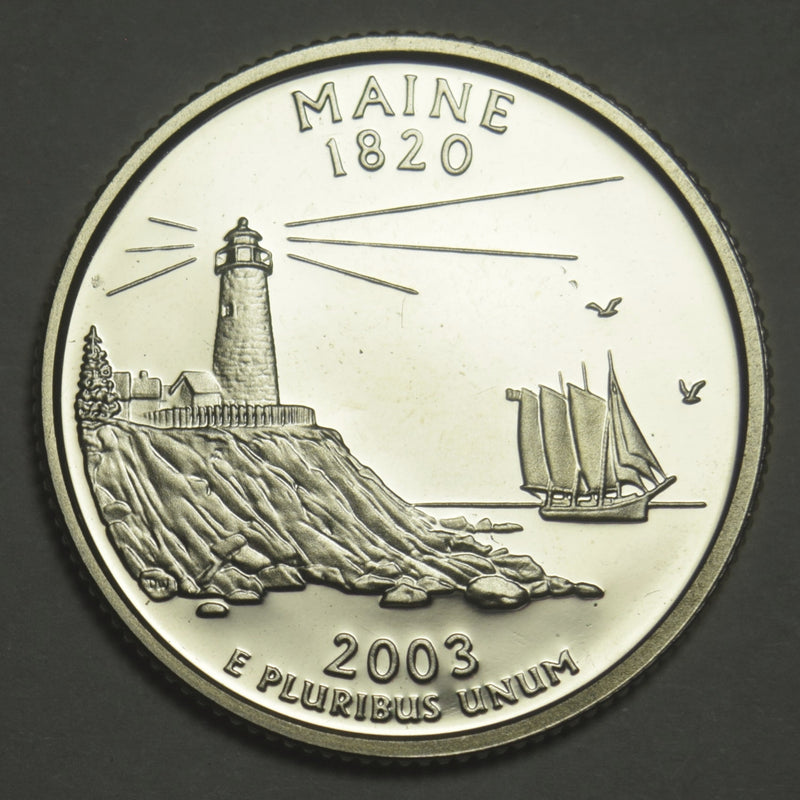 2003-S Maine State Quarter . . . . Superb Brilliant Proof Silver