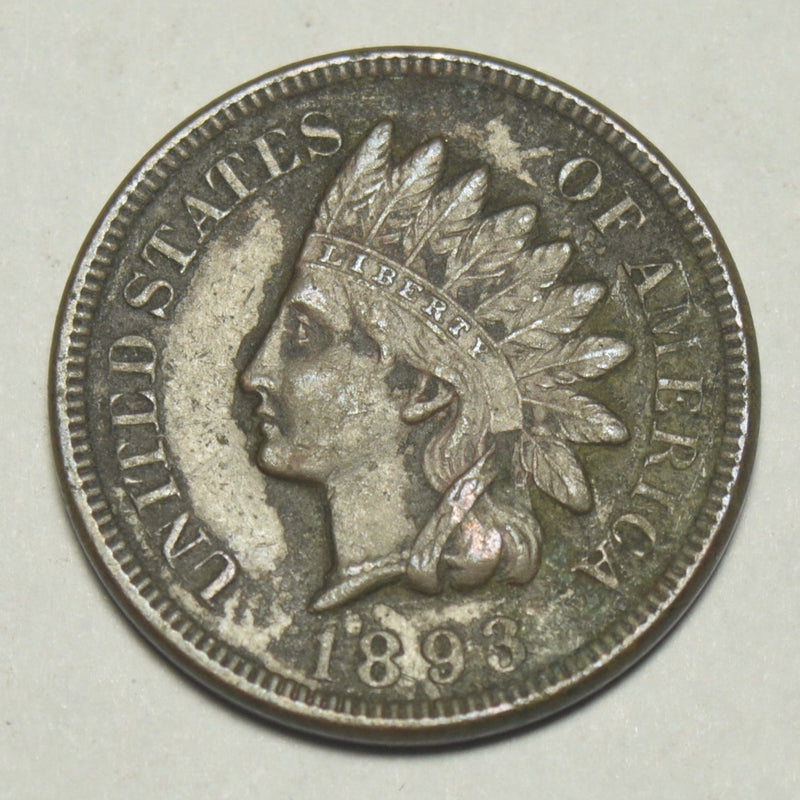 1893 Indian Cent . . . . XF corrosion