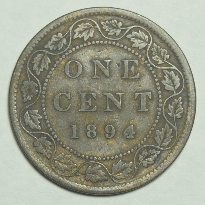 1894 Canadian Cent XF/AU