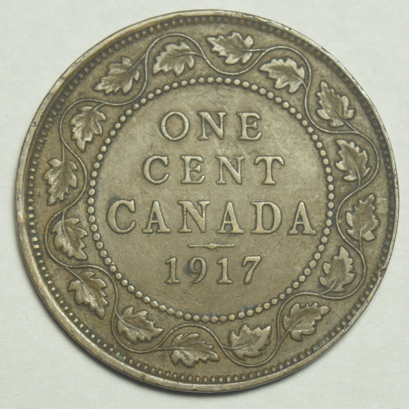 1917 Canadian Cent XF/AU