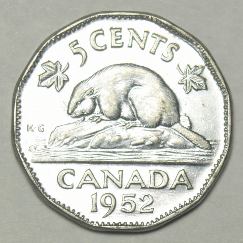 1952 Canadian 5 Cents . . . . Select Brilliant Uncirculated