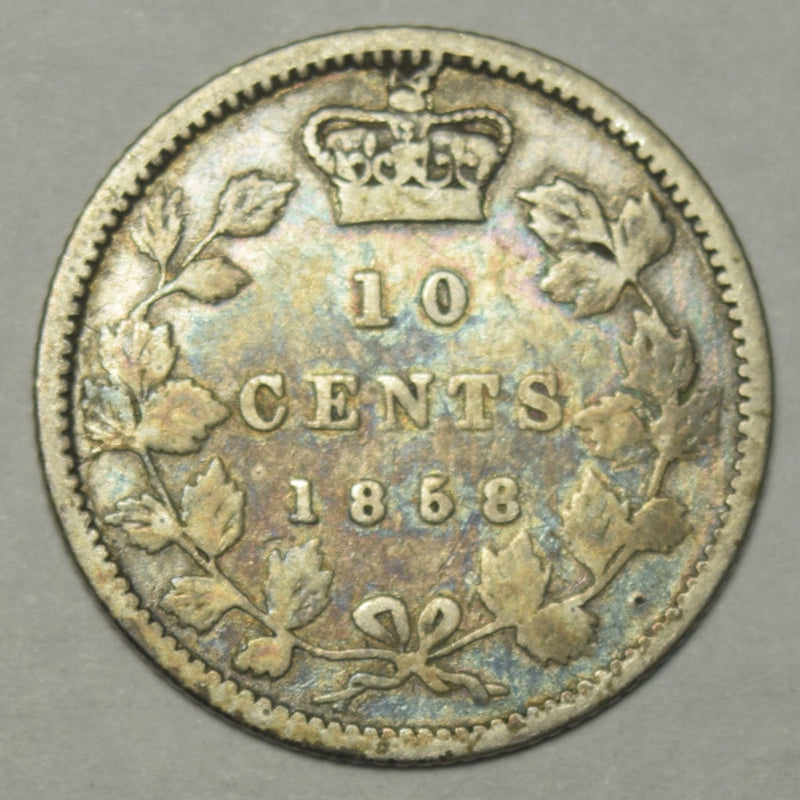 1858 Canadian 10 Cents . . . . VG/Fine