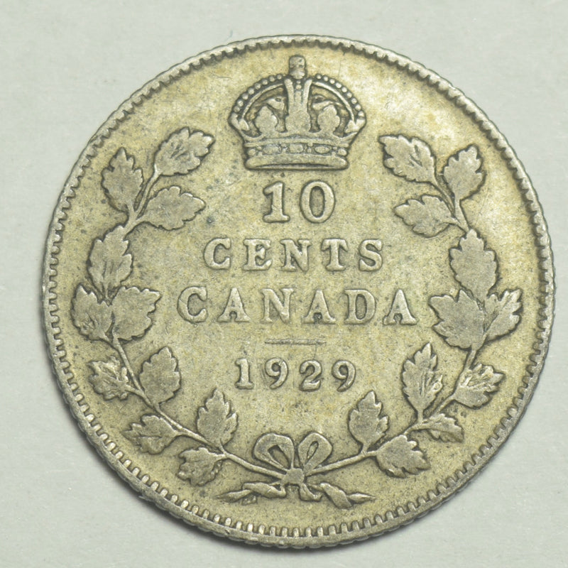 1929 Canadian Ten Cents . . . . Fine/VF