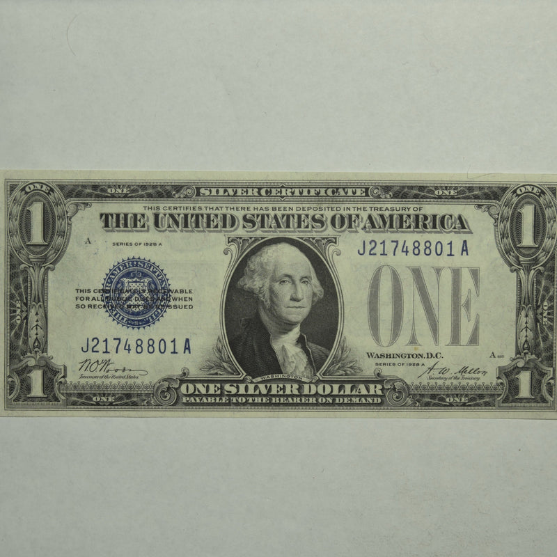 $1.00 1928 A -Funny Back- Silver Certificate Superb Crisp Uncirculated