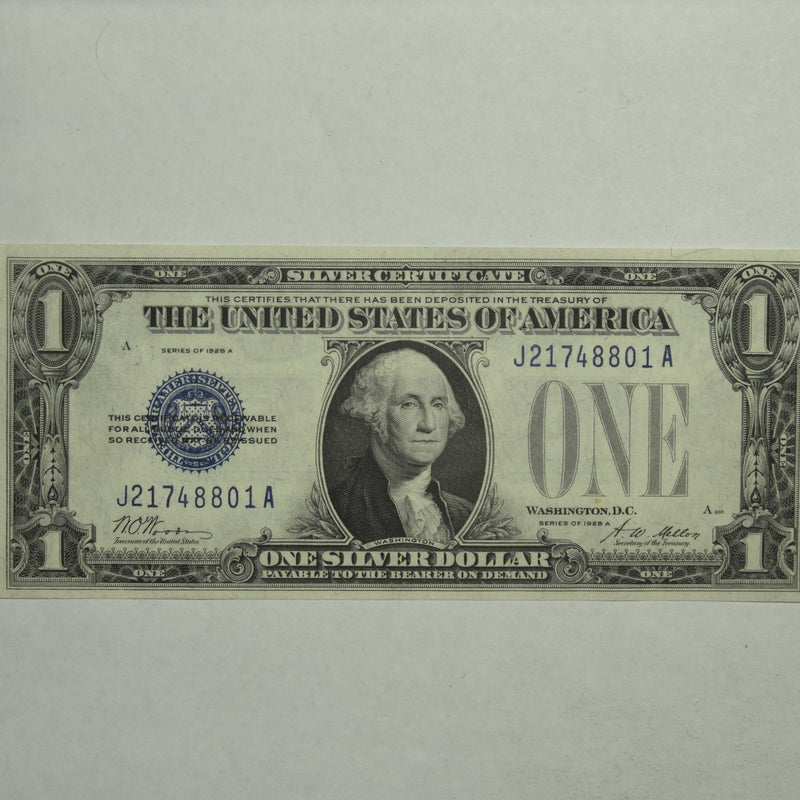 $1.00 1928 A -Funny Back- Silver Certificate . . . . Superb Crisp Uncirculated