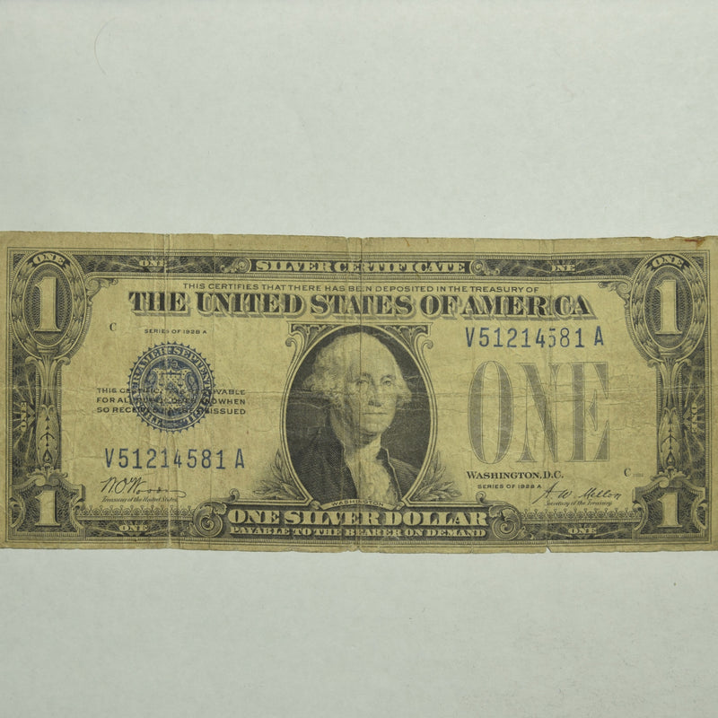 $1.00 1928 A -Funny Back- Silver Certificate . . . . Very Good