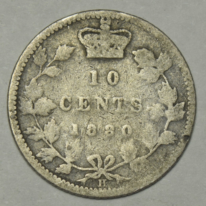 1880-H Canadian 10 Cents . . . . Good/VG