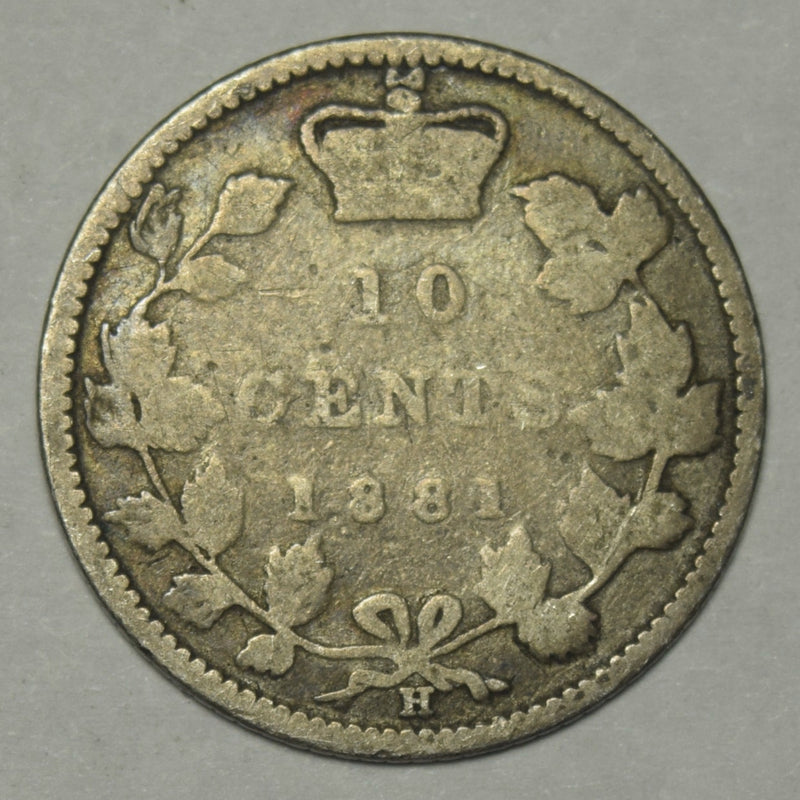 1881-H Canadian 10 Cents . . . . Good/VG