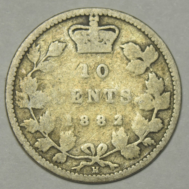 1882-H Canadian 10 Cents . . . . Good/VG