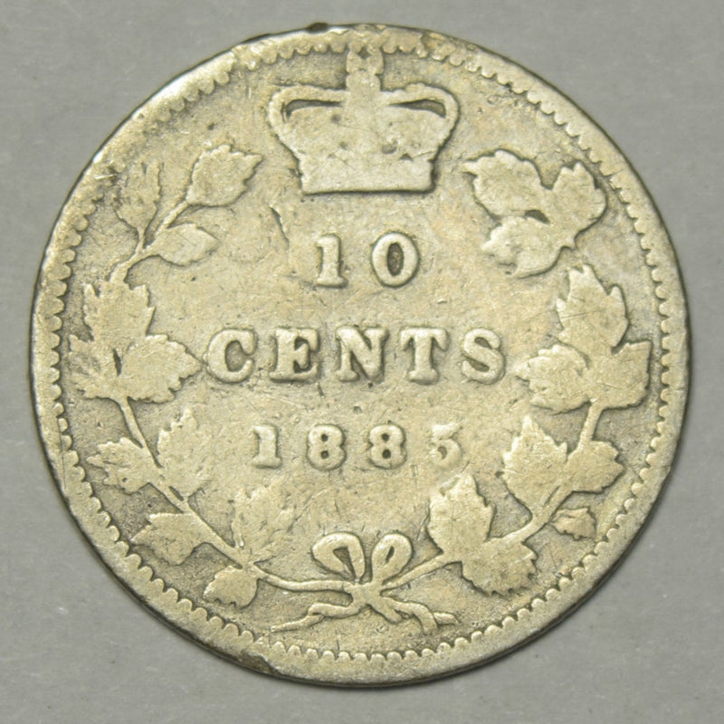 1885 Canadian 10 Cents . . . . Good/VG