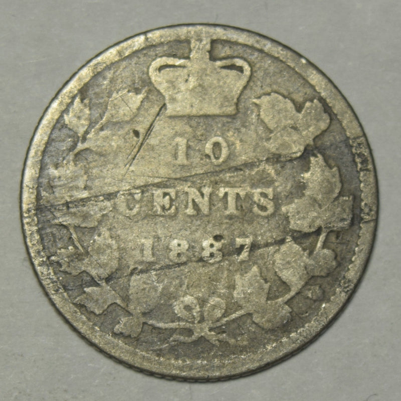 1887 Canadian 10 Cents . . . . Good