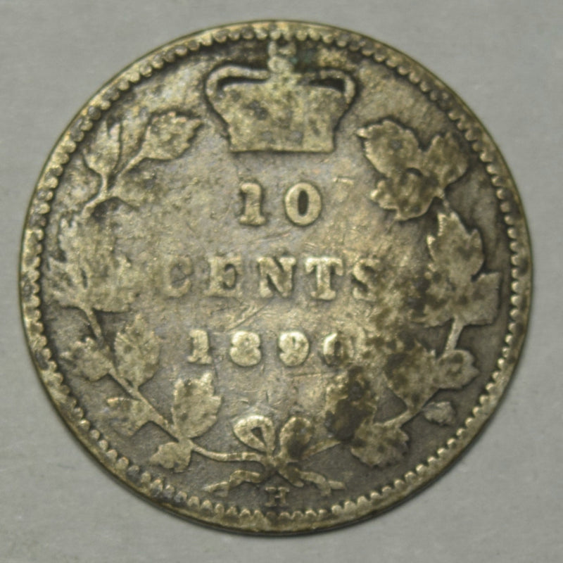 1890-H Canadian 10 Cents . . . . Good/VG