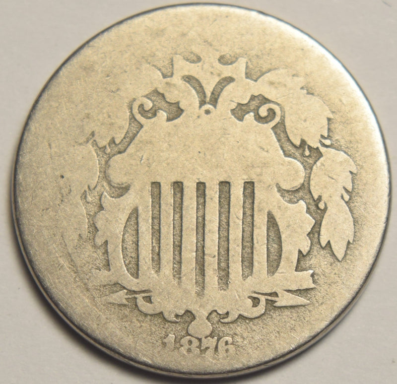1876 Shield Nickel . . . . AG/Good