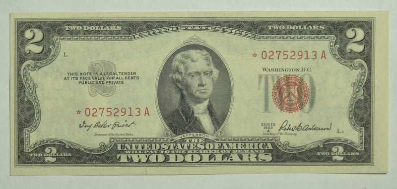 $2.00 1953 A United States Note STAR . . . . Superb Crisp Uncirculated