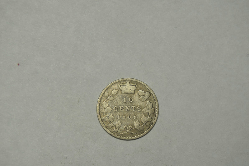 1901 Canadian 10 Cents . . . . VG/Fine