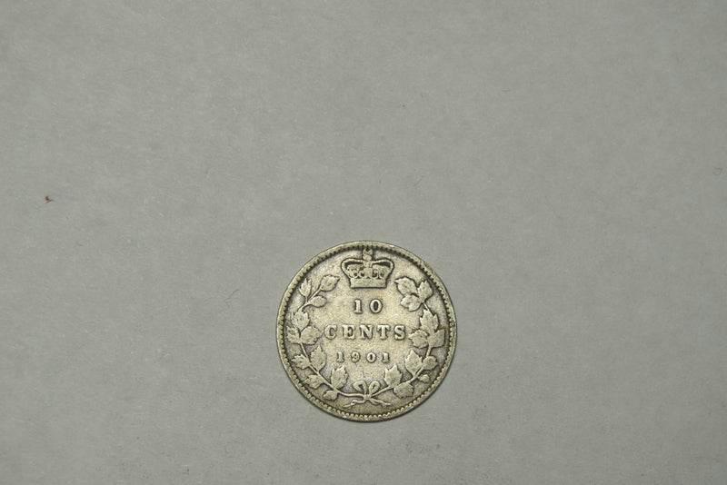 1901 Canadian 10 Cents . . . . Very Fine