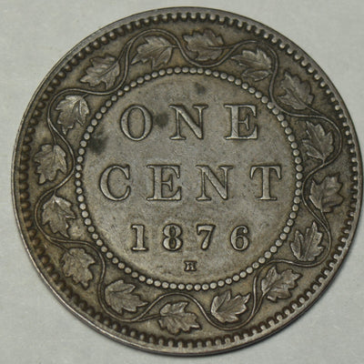1876-H Canadian Cent Extremely Fine