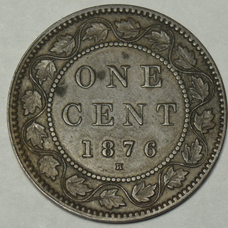 1876-H Canadian Cent Extremely Fine