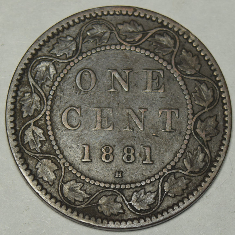 1881-H Canadian Cent Fine