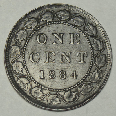1884 #2 Canadian Cent Extremely Fine