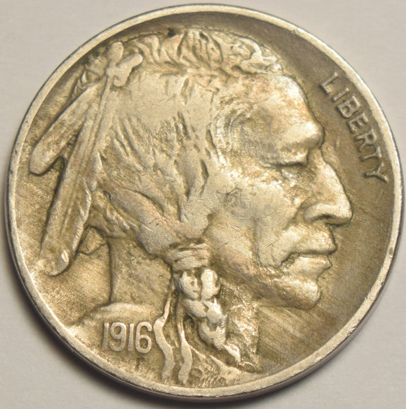 1916 Buffalo Nickel . . . . Choice About Uncirculated