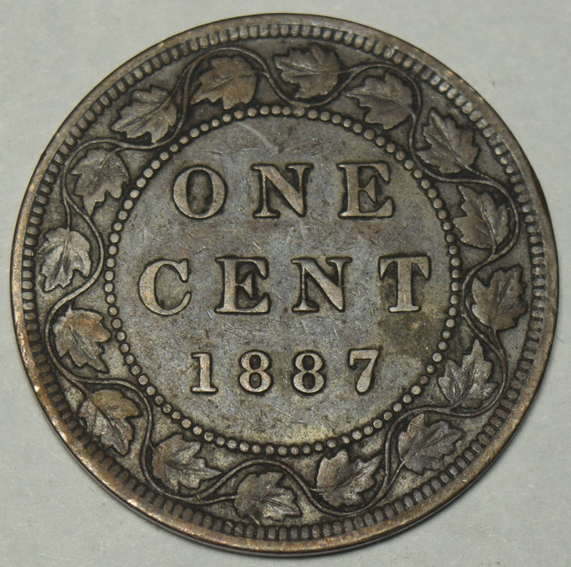 1887 Canadian Cent Very Fine