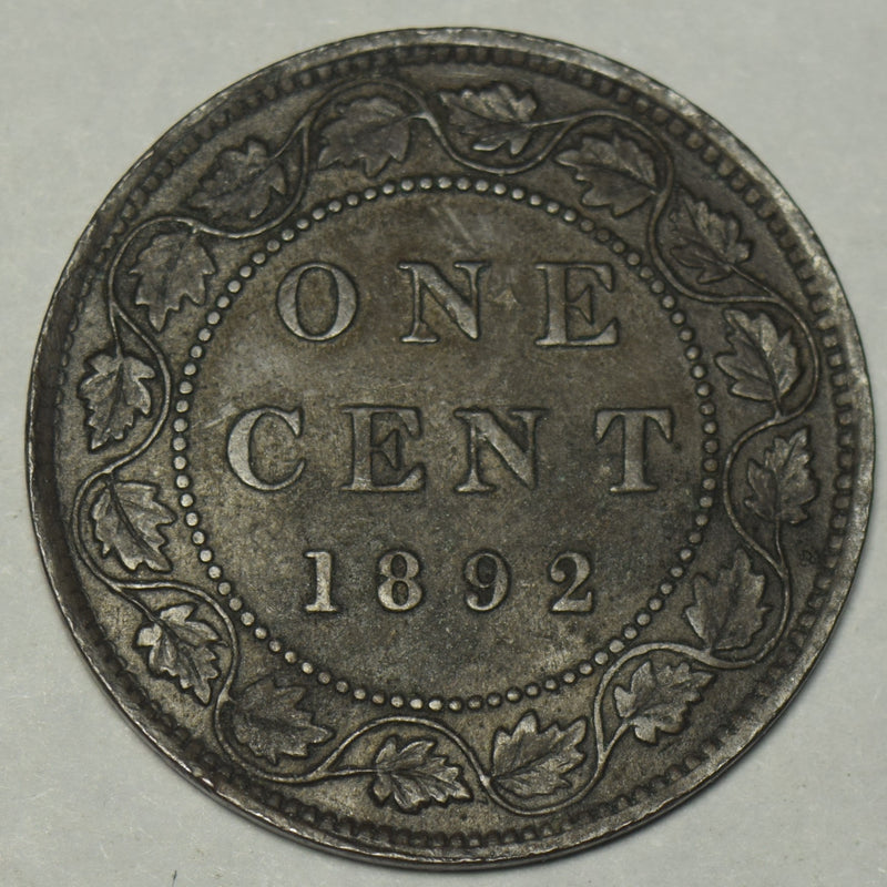 1892 Obverse 2 Canadian Cent . . . . Very Fine