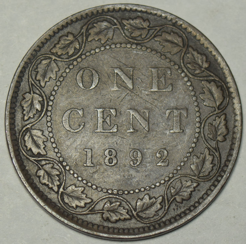 1892 Obverse 3 Canadian Cent . . . . Fine