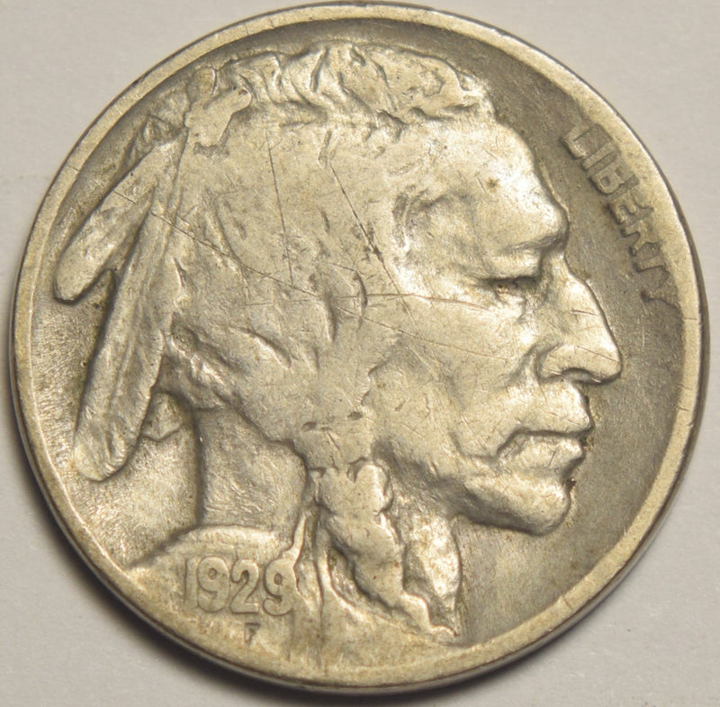 1929-D Buffalo Nickel . . . . VF scratched