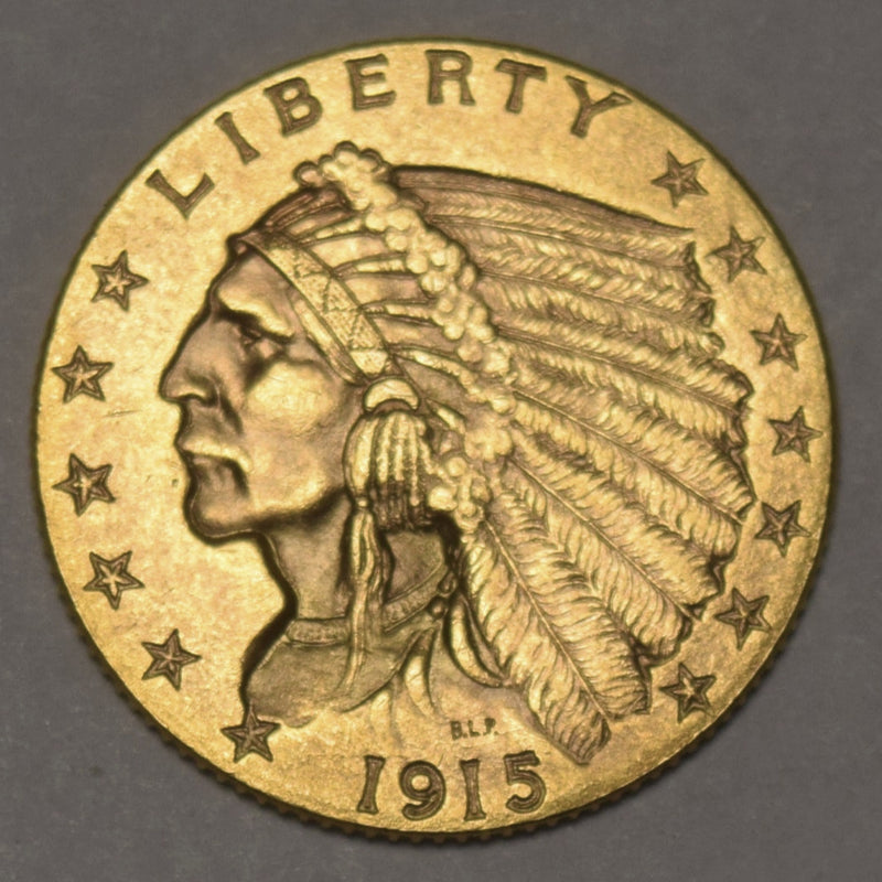 1915 $2.50 Indian Gold . . . . Choice Brilliant Uncirculated