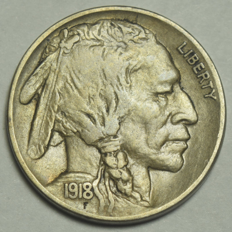 1918-D Buffalo Nickel . . . . Choice About Uncirculated