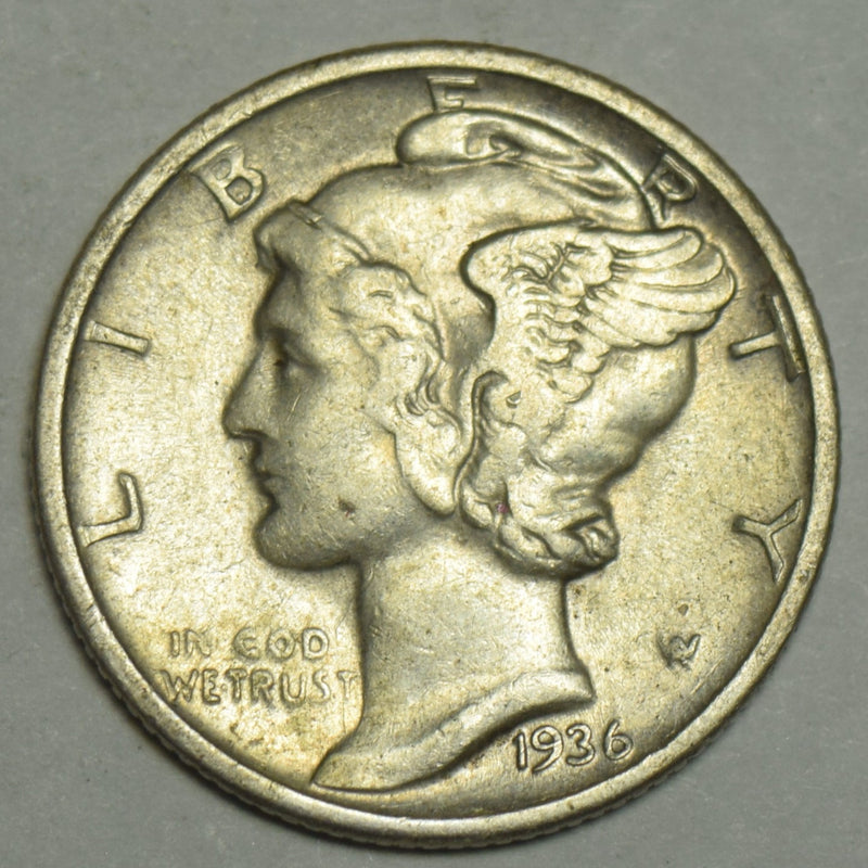 1936 Mercury Dime . . . . Choice About Uncirculated