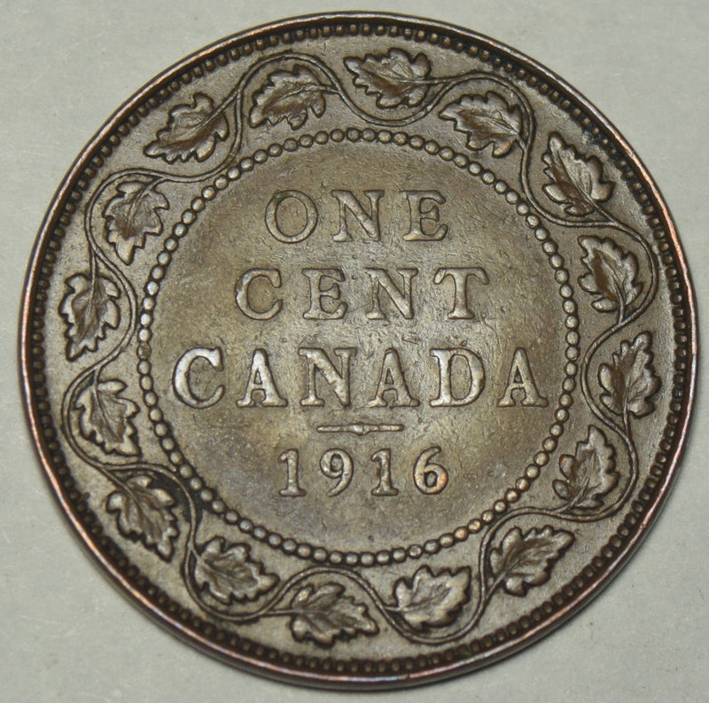 1916 Canadian Cent Very Fine