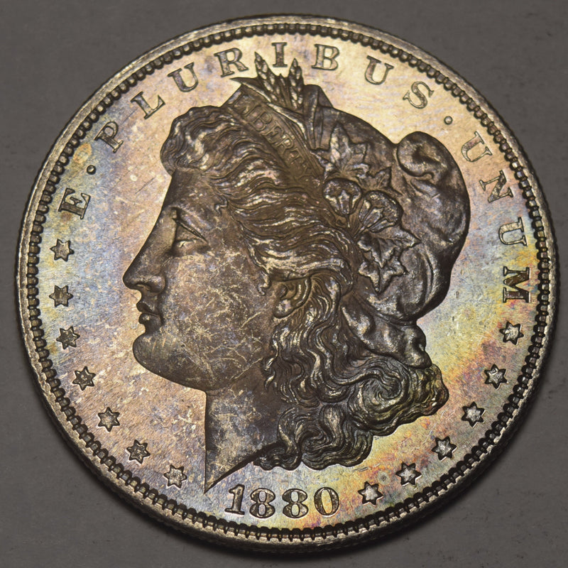 1880-S Morgan Dollar . . . . Gem BU Color!
