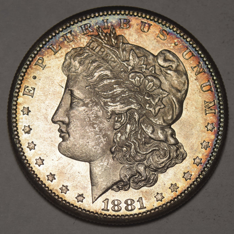 1881-S Morgan Dollar Choice BU Toned
