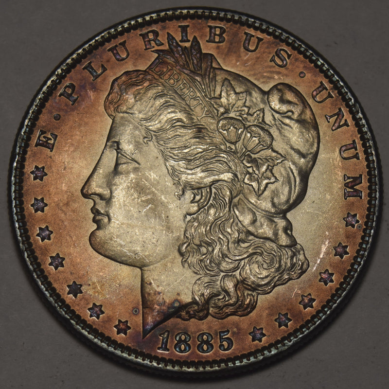 1885 Morgan Dollar . . . . Gem BU Toned
