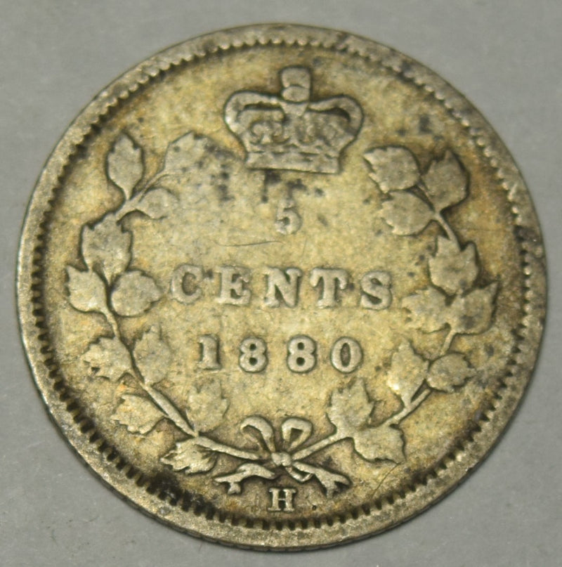 1880-H Canadian 5 Cents . . . . Fine