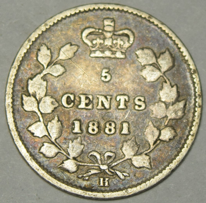 1881-H Canadian 5 Cents . . . . Very Good