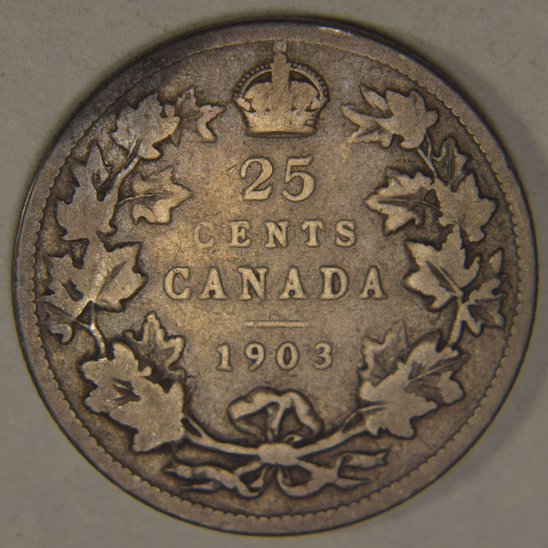 1903 Canadian Quarter . . . . Very Good