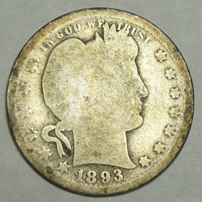 1893 Barber Quarter Good