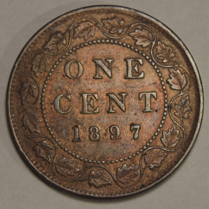 1897 Canadian Cent Select BU Red/Brown
